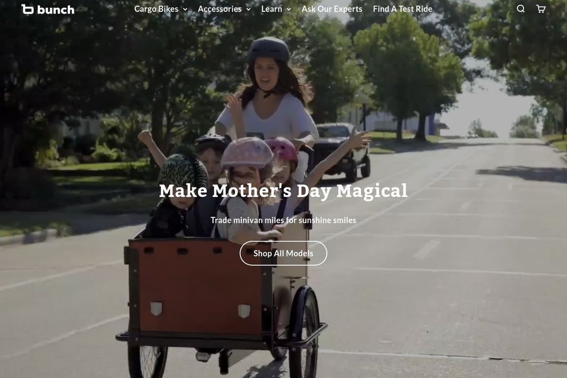 Bunch Bikes homepage
