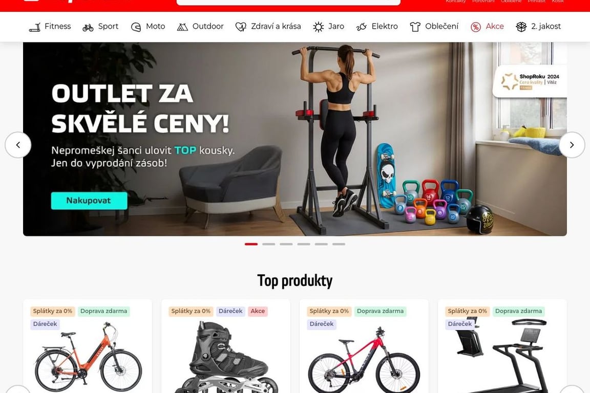 InSPORTline homepage