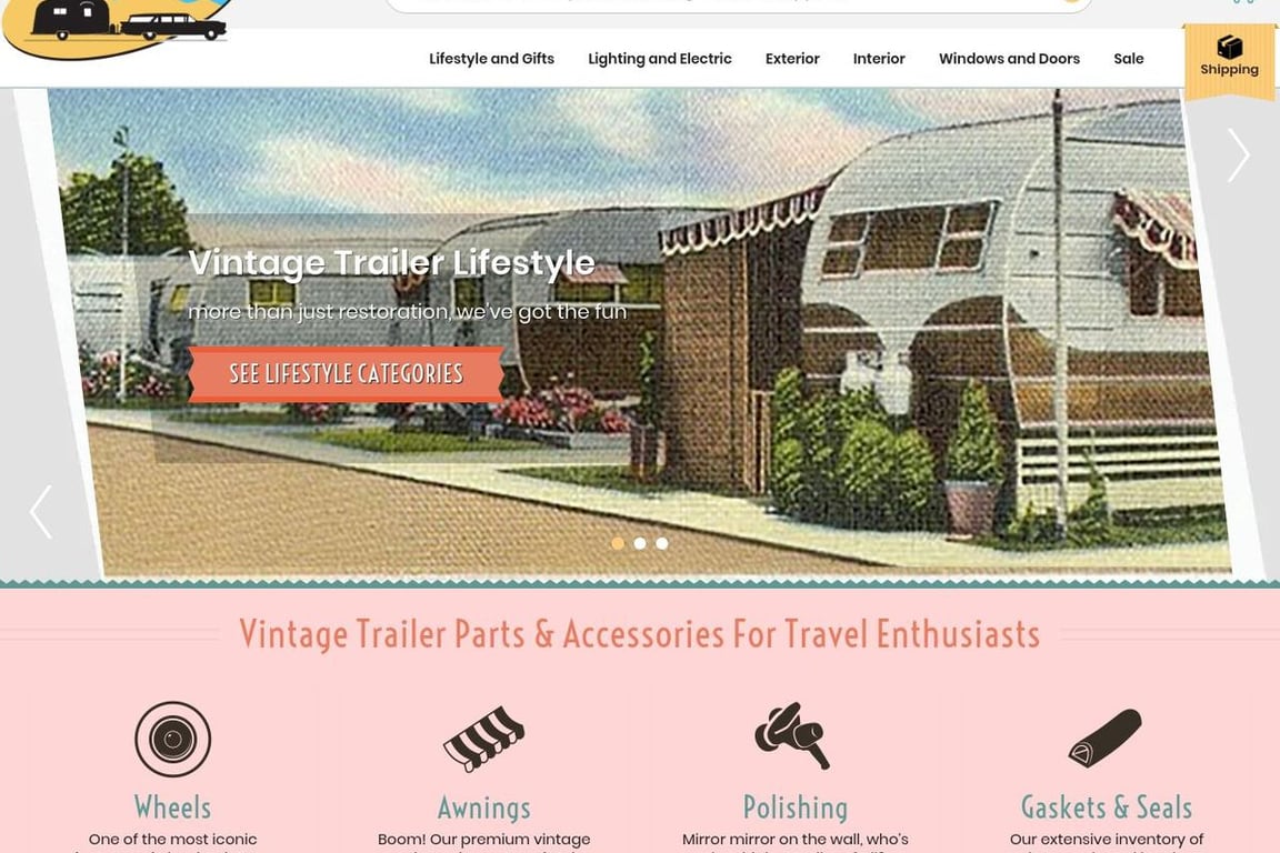 Vintage Trailer Supply homepage
