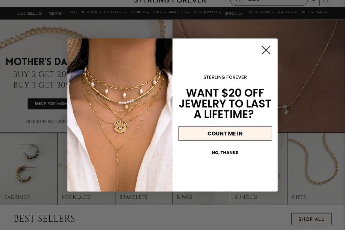 Sterling Forever homepage