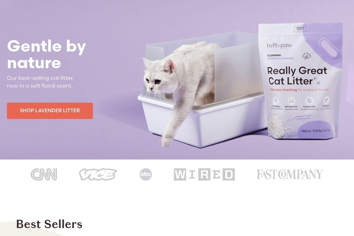 Tuft and paw homepage