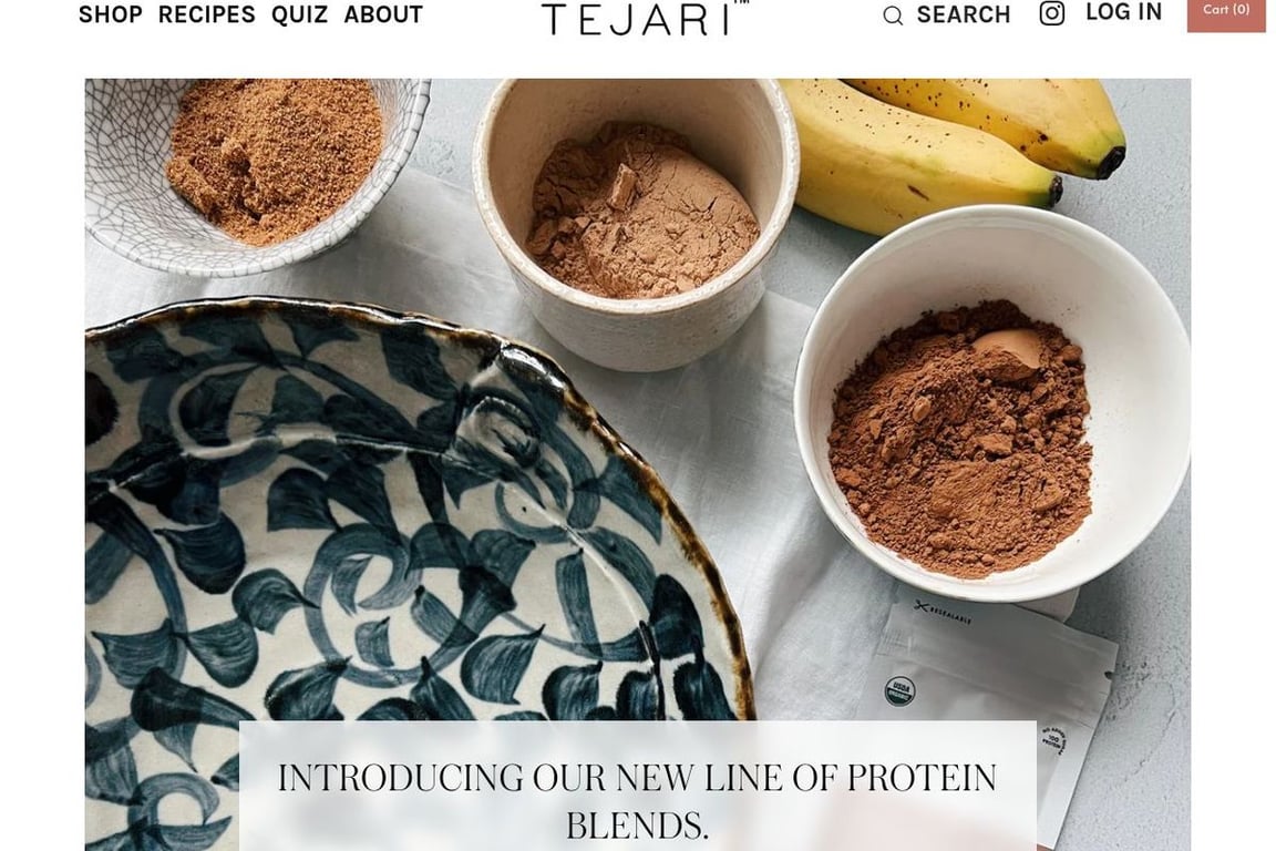 Tejari homepage
