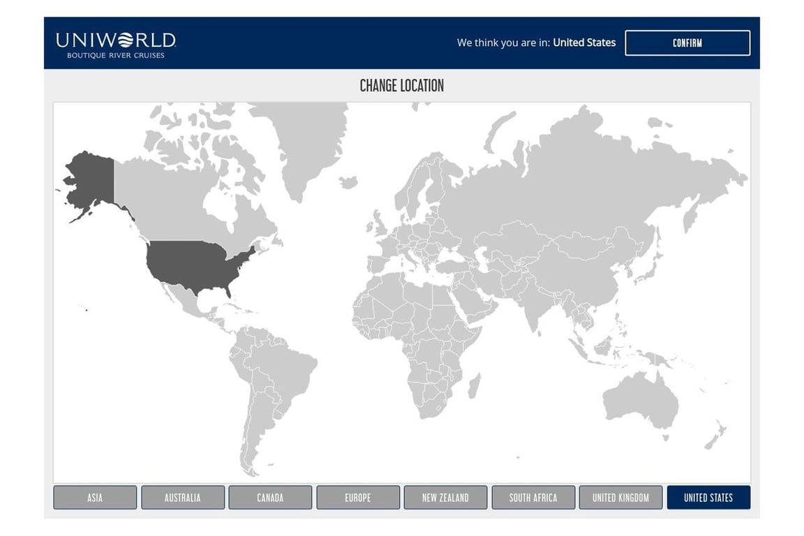 Uniworld homepage