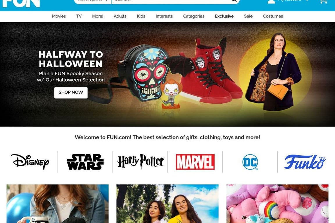 Fun.com homepage