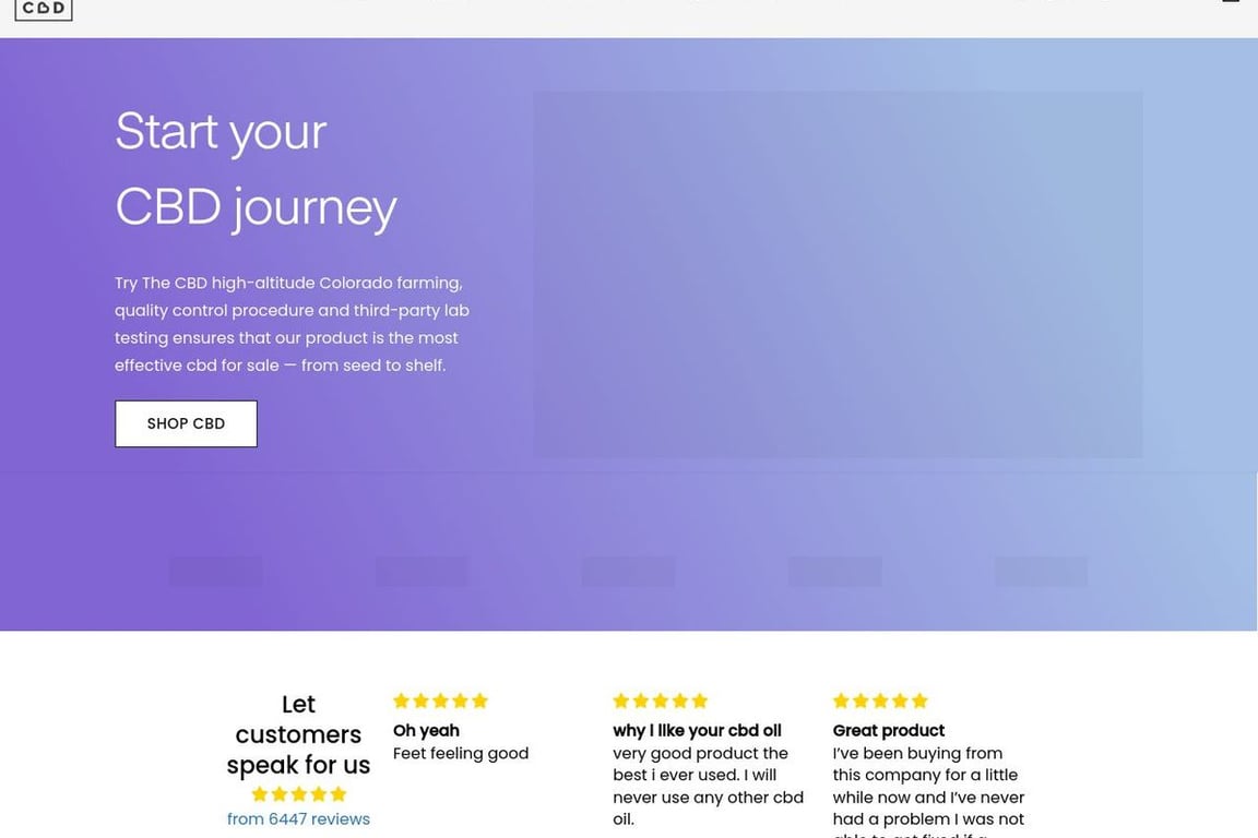 TryTheCBD homepage