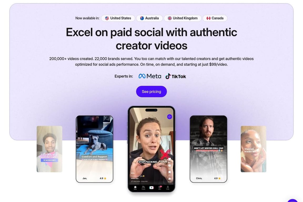 Billo.app homepage