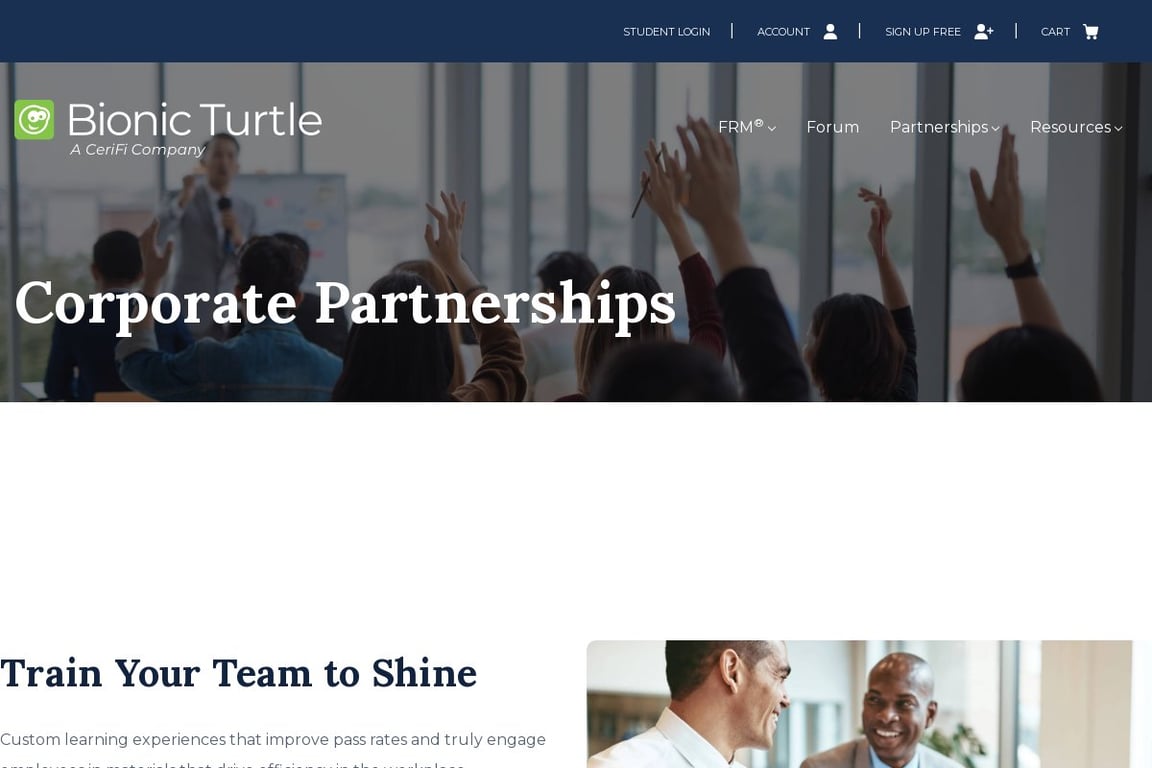 Bionic Turtle affiliate program signup page
