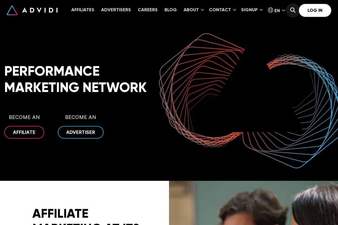 Advidi homepage