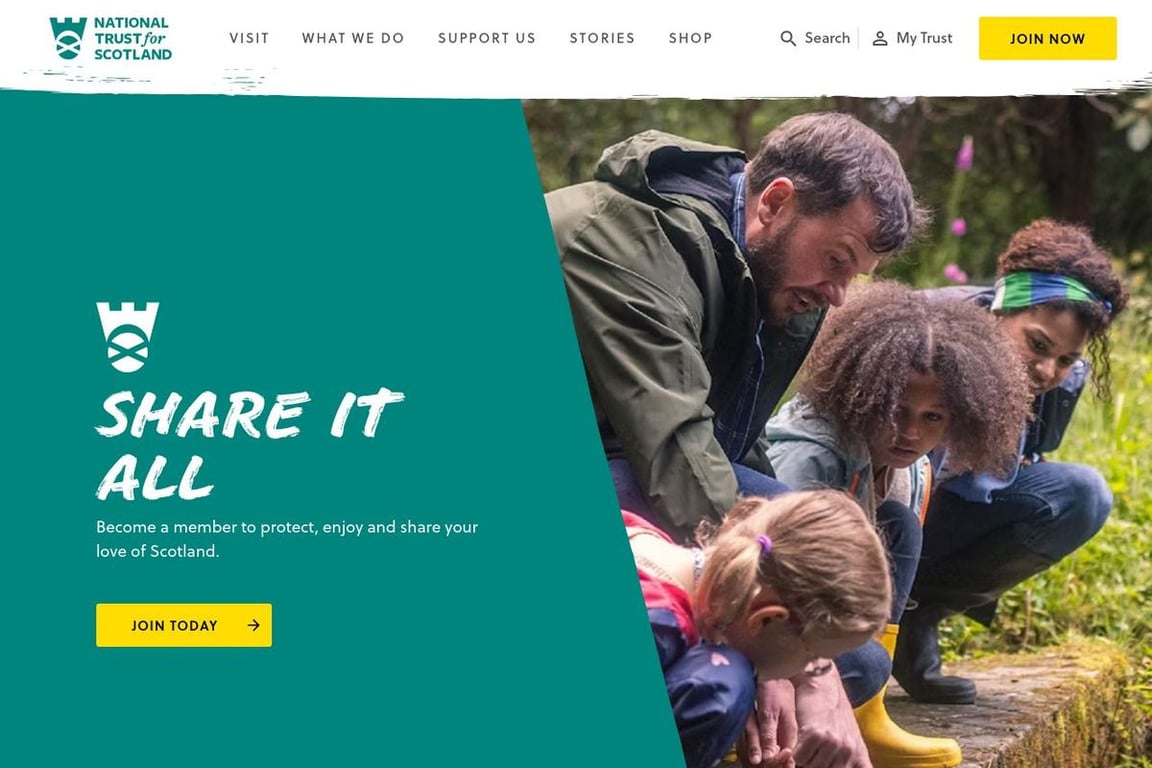 National Trust for Scotland homepage