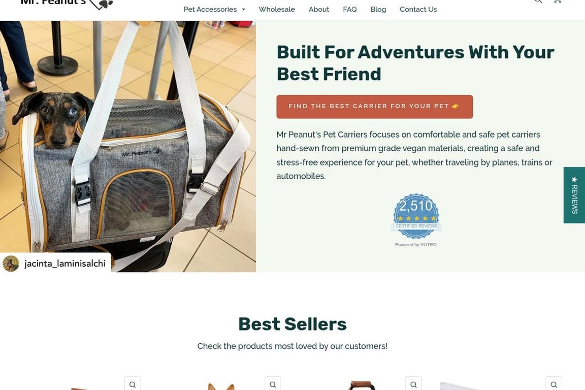 Mr peanut's outlet pet carrier reviews