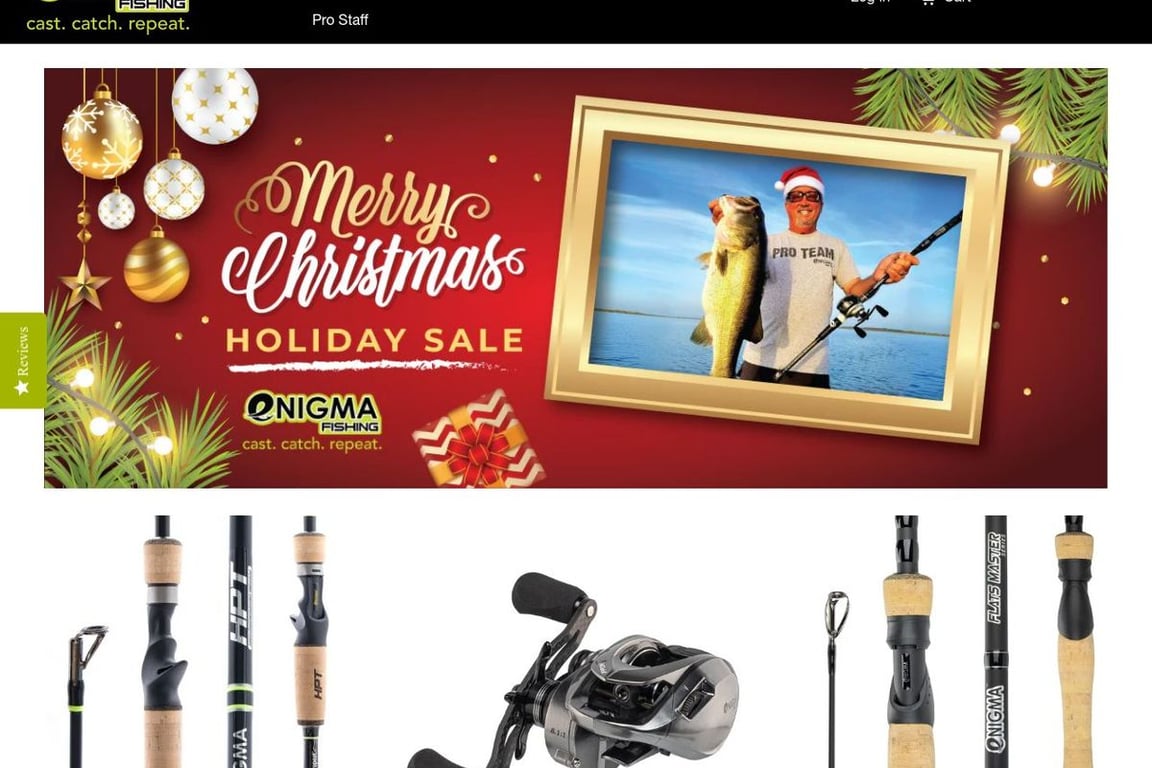Enigma Fishing homepage