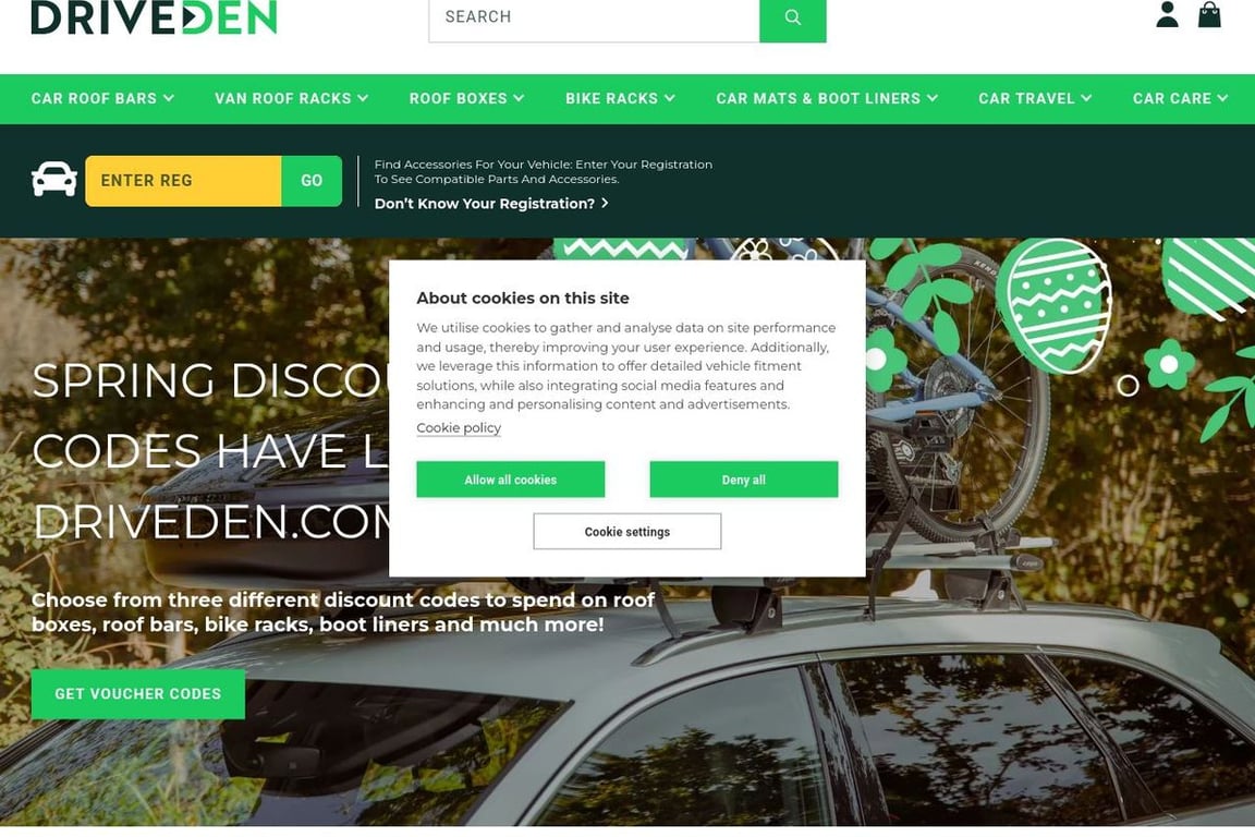 DriveDen homepage