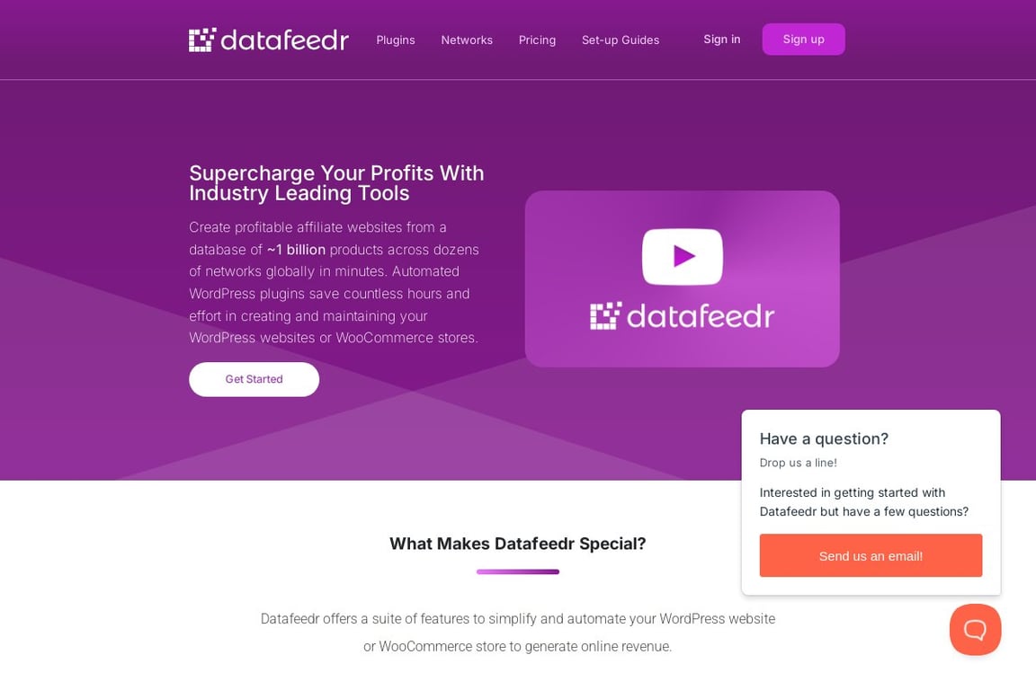 Datafeedr homepage