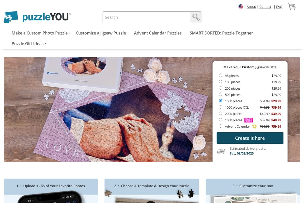 Puzzleyou.com homepage