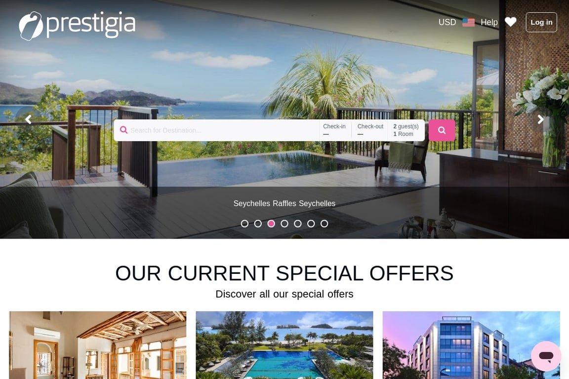 Prestigia homepage