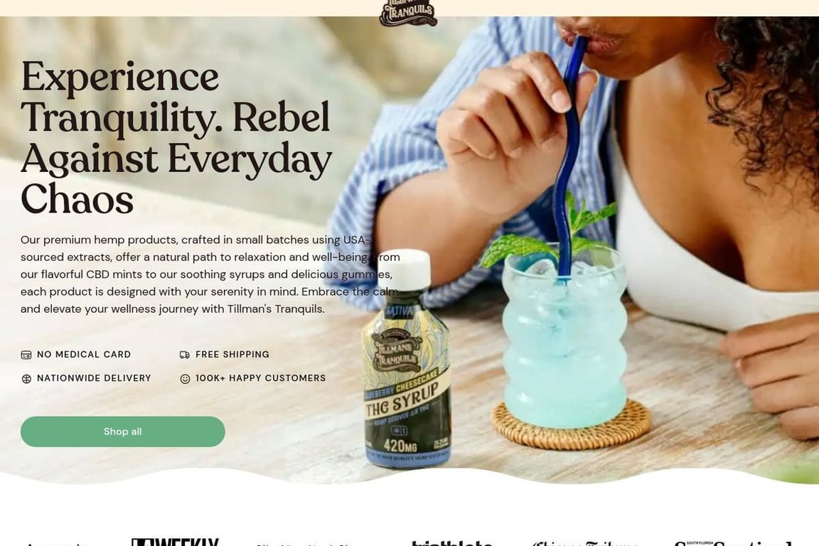 Tillmans Tranquils homepage
