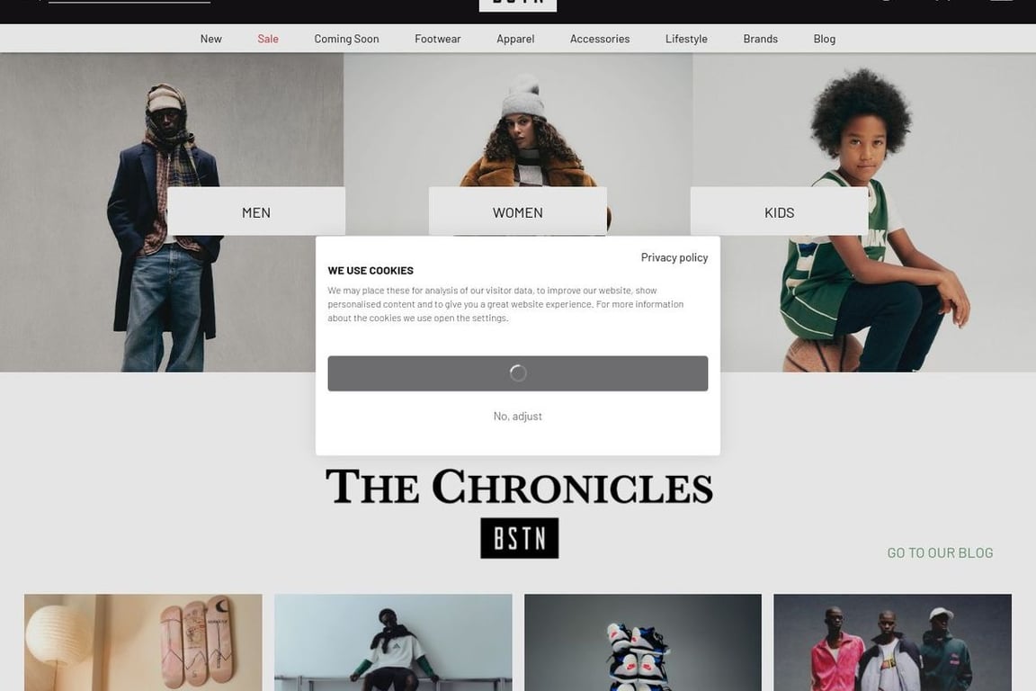 Bstn.com homepage