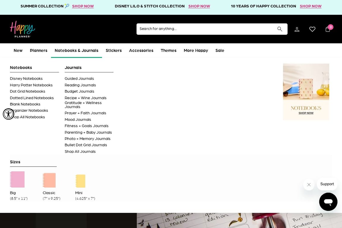 The Happy Planner homepage