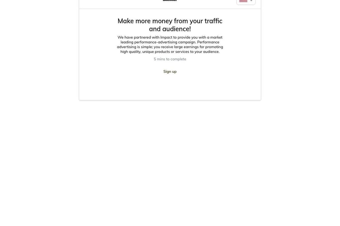 Modibodi US affiliate program signup page