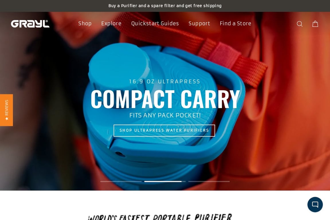 GRAYL homepage