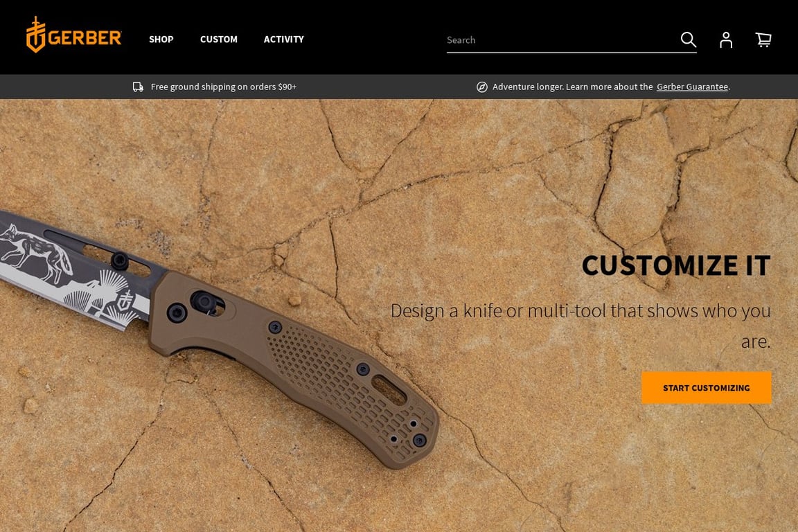 Gerber Gear homepage