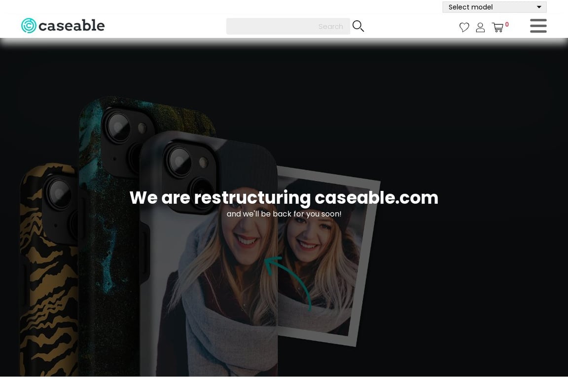 Caseable homepage