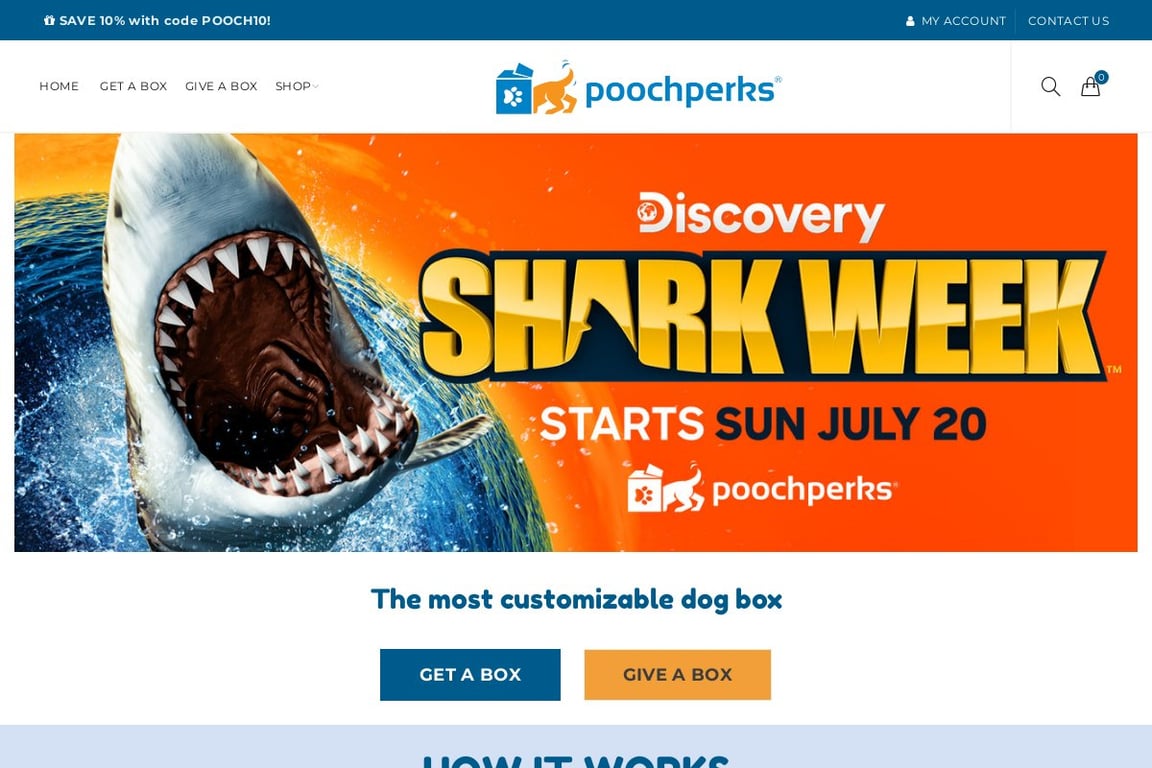 Pooch Perks homepage