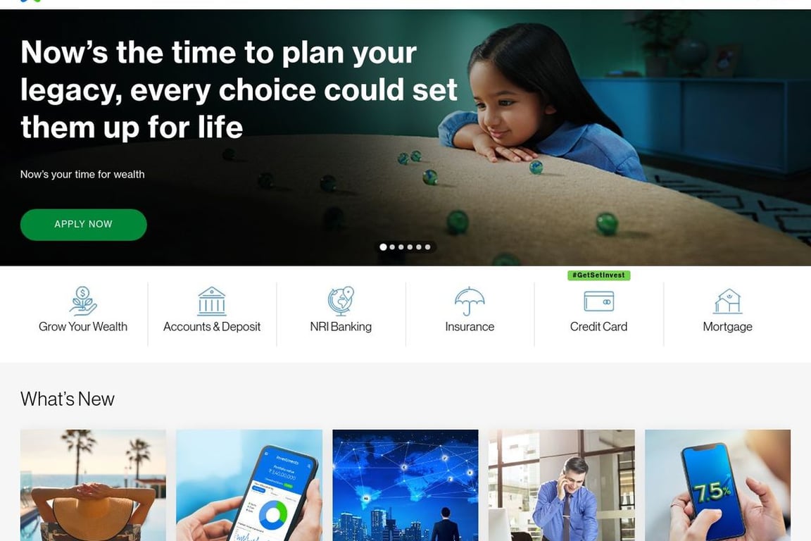 Standard Chartered India homepage