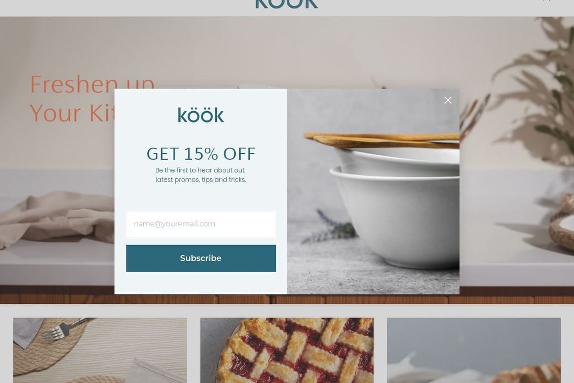 Kook homepage