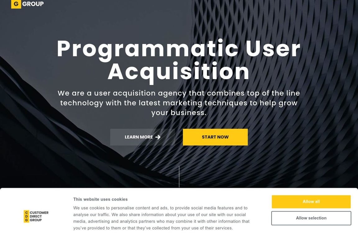 Customer Direct Group homepage