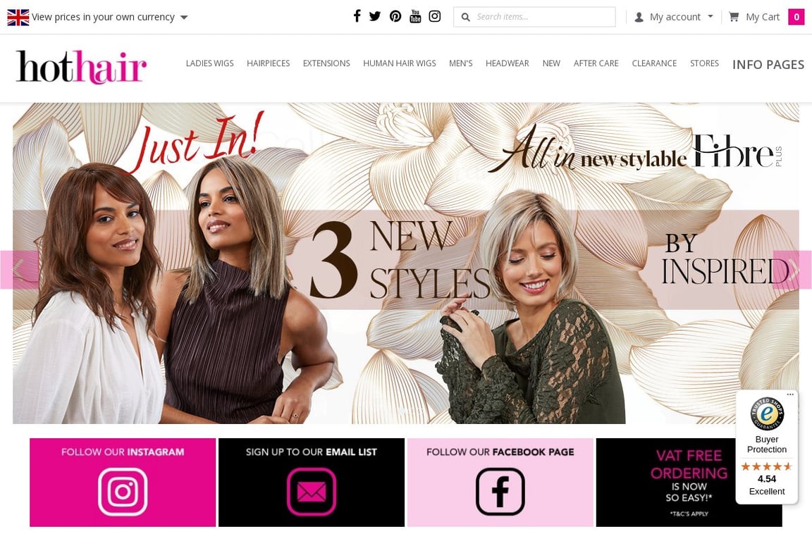 Hot Hair homepage