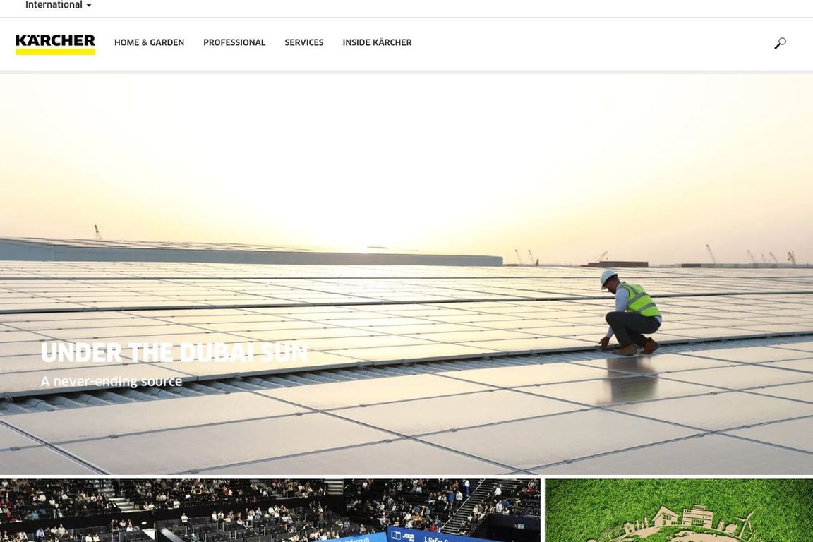 KÄRCHER homepage