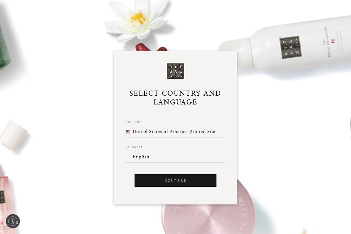 Rituals homepage