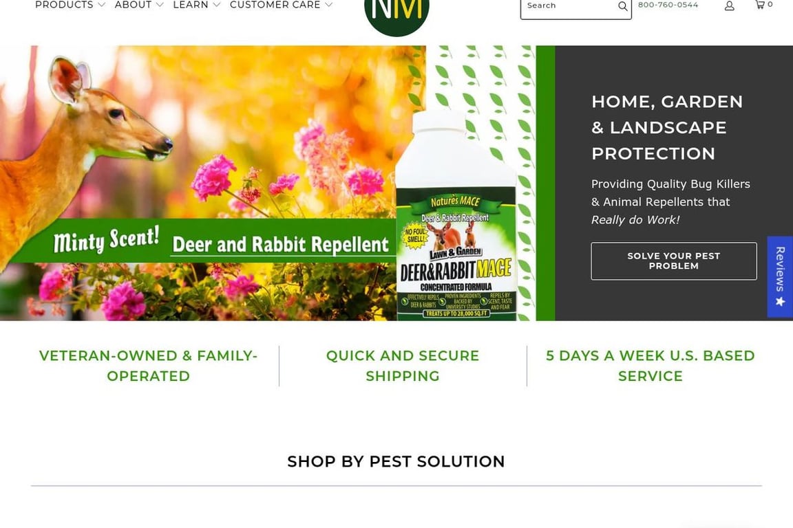 Nature’s Mace homepage