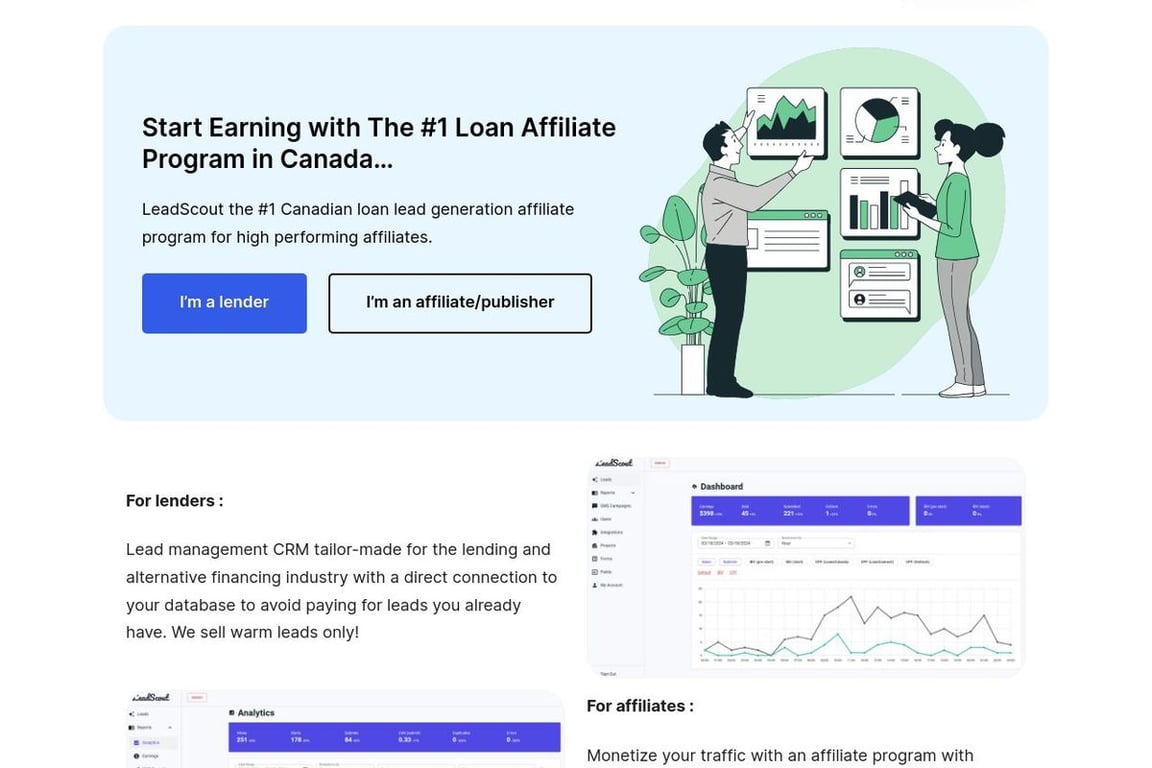 LeadScout homepage