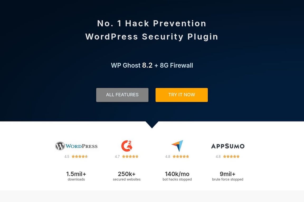 Hide My WP Ghost homepage
