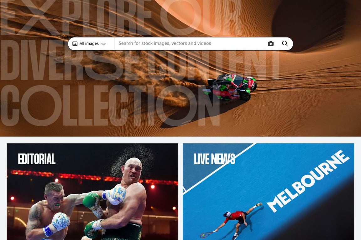 Alamy homepage