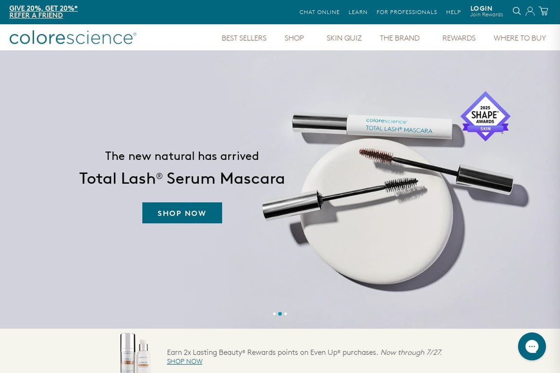 Colorescience homepage
