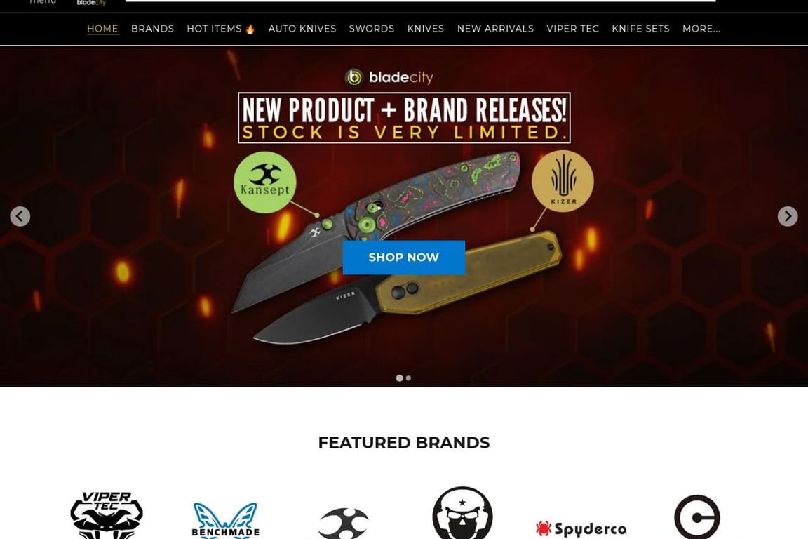 Blade City Inc homepage