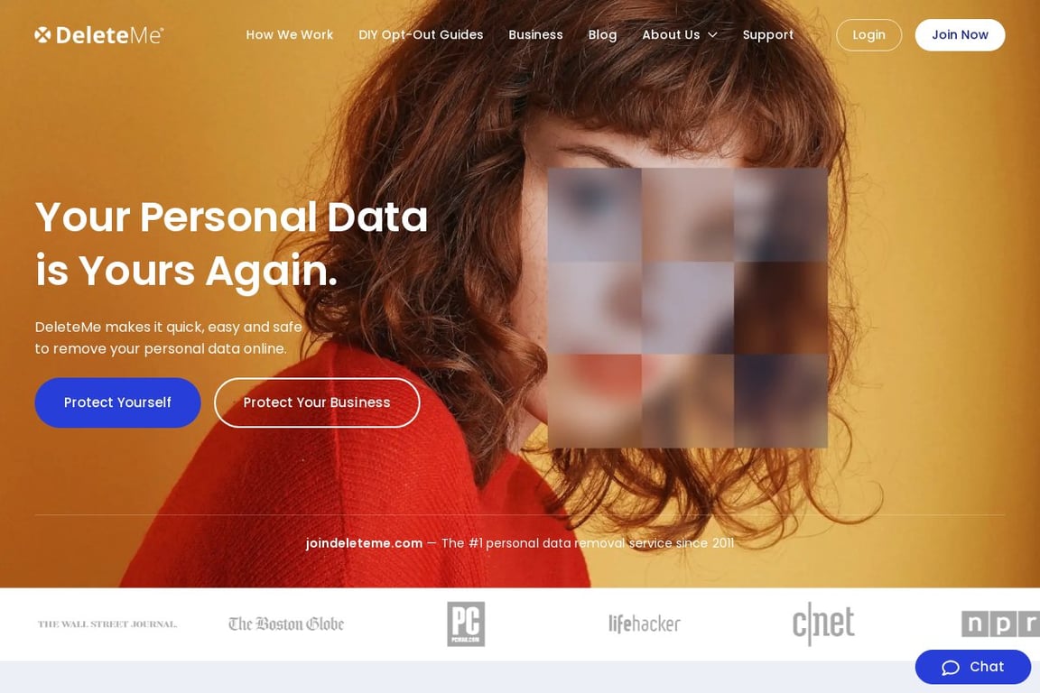 DeleteMe homepage
