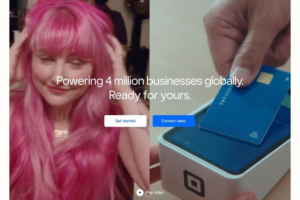 Square homepage