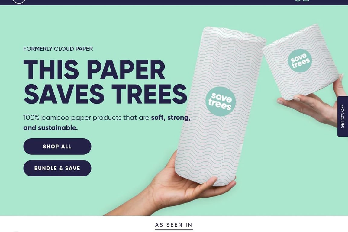 Cloud Paper homepage