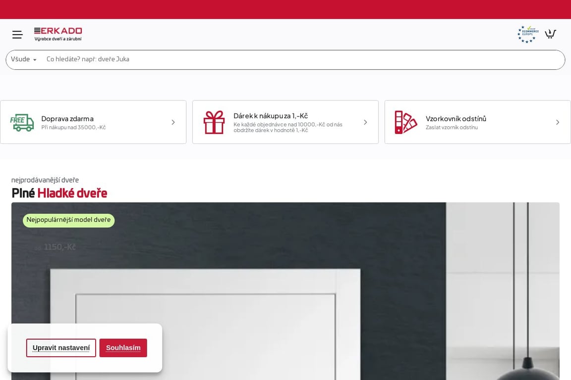 Dvere-Erkado homepage