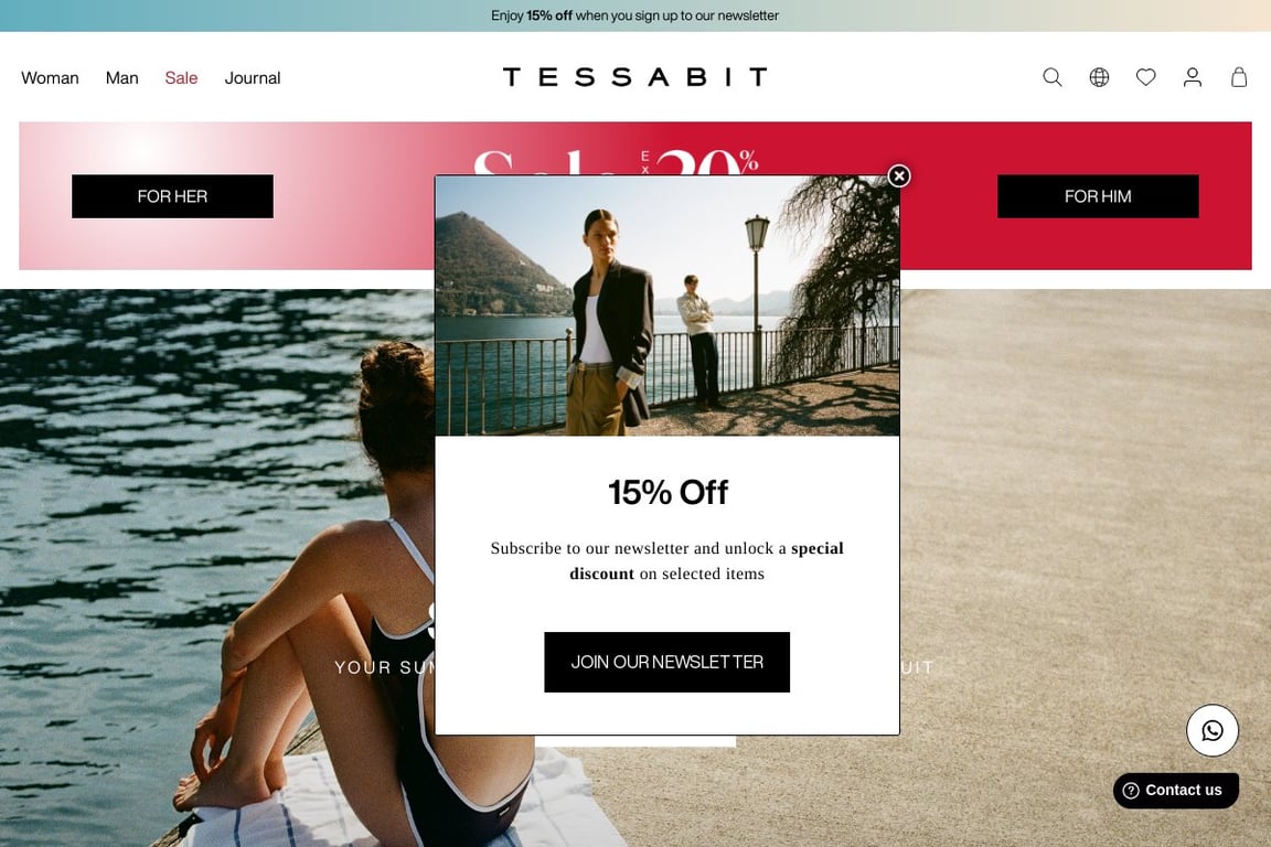 Tessabit.com homepage