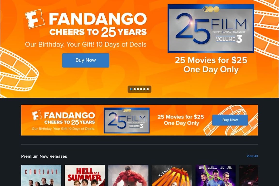 Vudu homepage