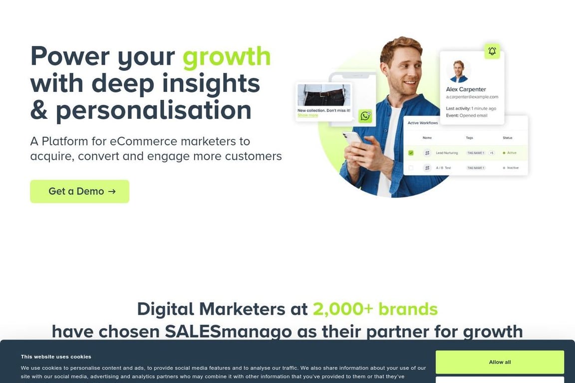 SALESmanago homepage