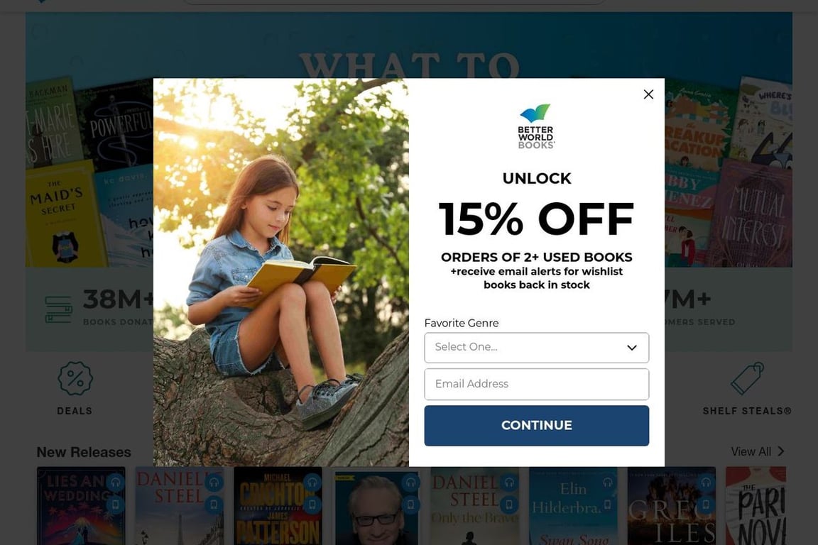 Better World Books homepage