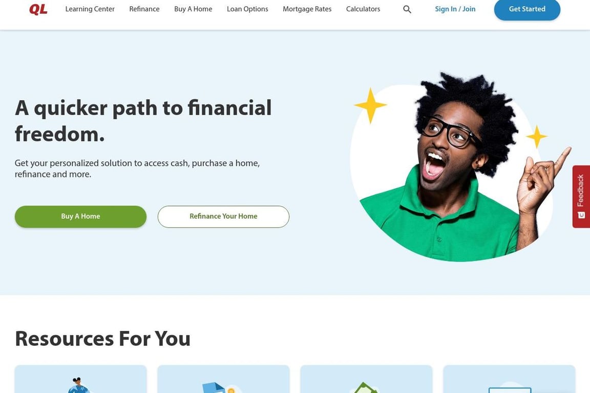 Quicken Loans homepage