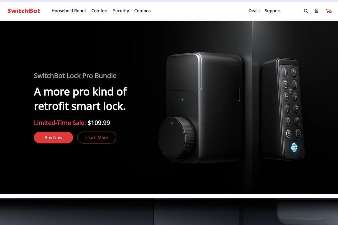 SwitchBot homepage