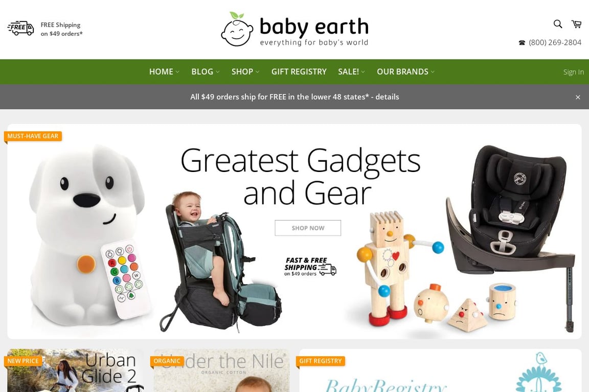 BabyEarth and BabyWise homepage